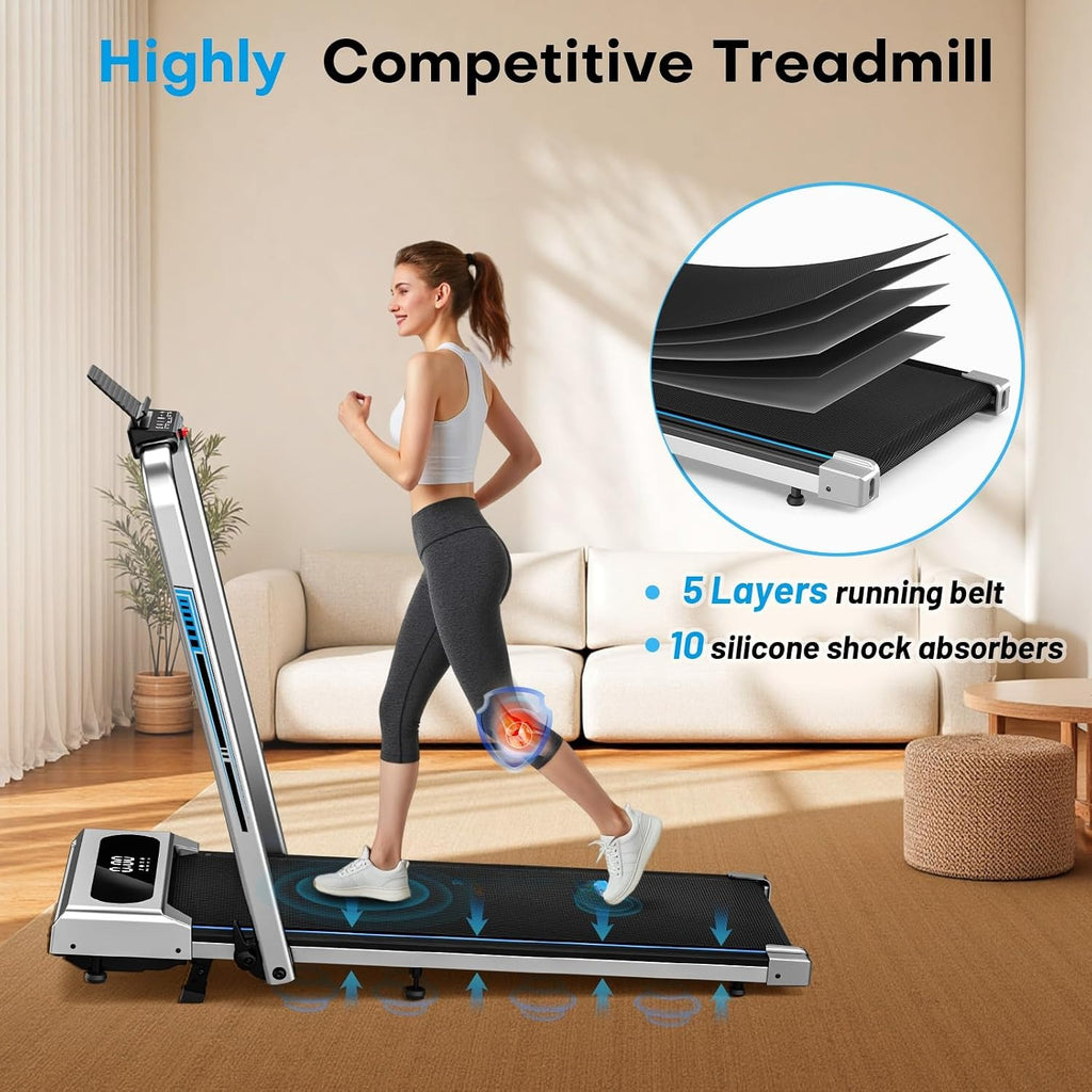 5 in 1 Incline Foldable Home Treadmill