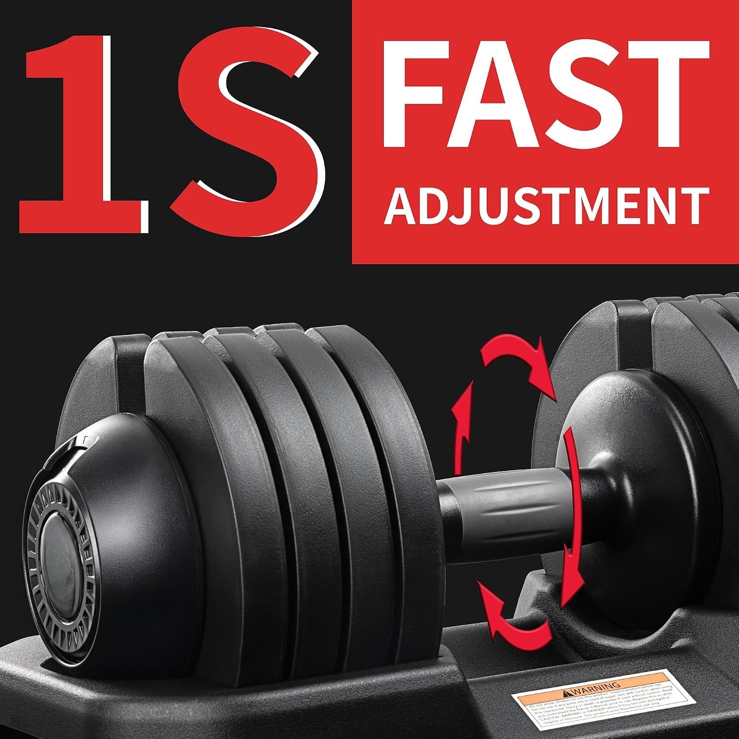 Adjustable Dumbbells Set 52lbs Pair