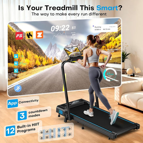 5 in 1 Incline Foldable Home Treadmill