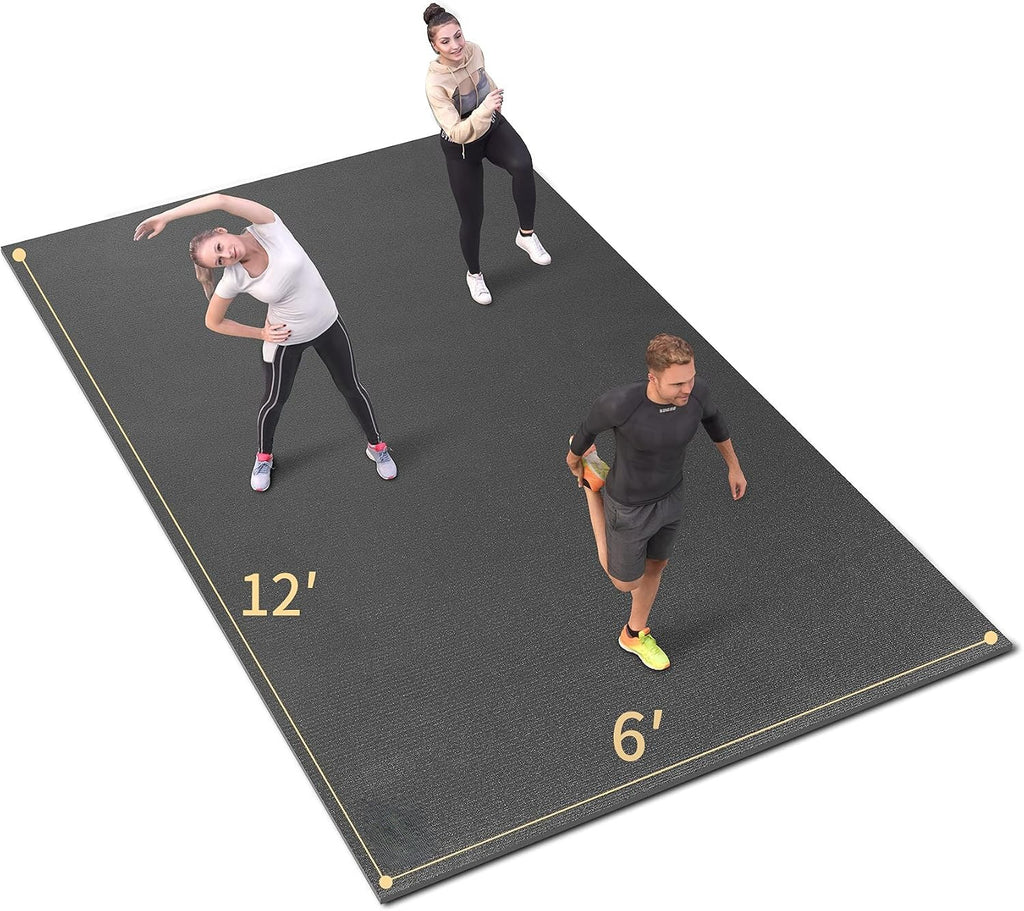 Wide Durable Mat For Cardio Strength Training