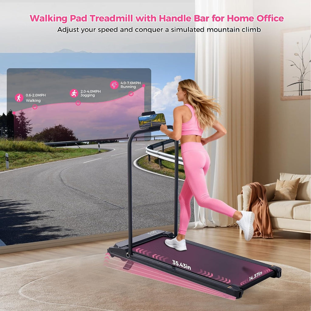 Incline Under Desk Walking Pad Treadmill