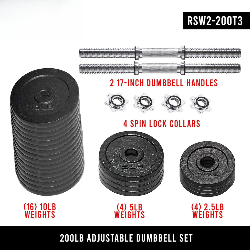 Adjustable Barbell Dumbbell Weight Set