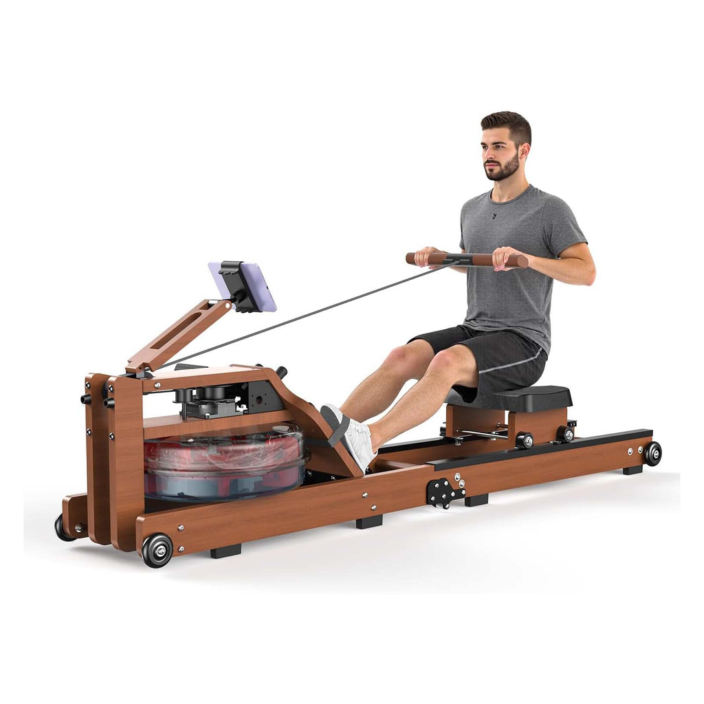 Home Water Rower With Monitor Bluetooth App