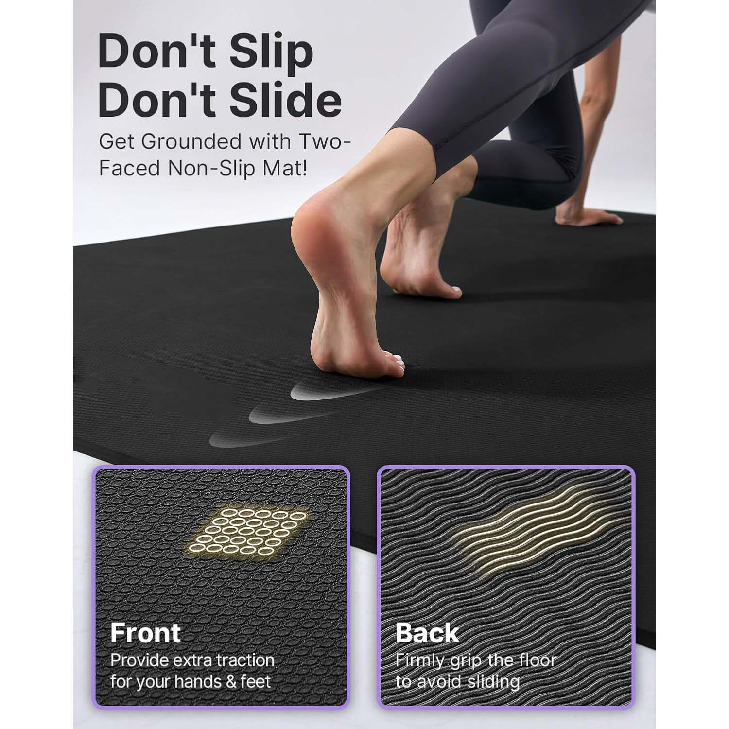 Extra Wide TPE Non Slip Large Yoga Mat
