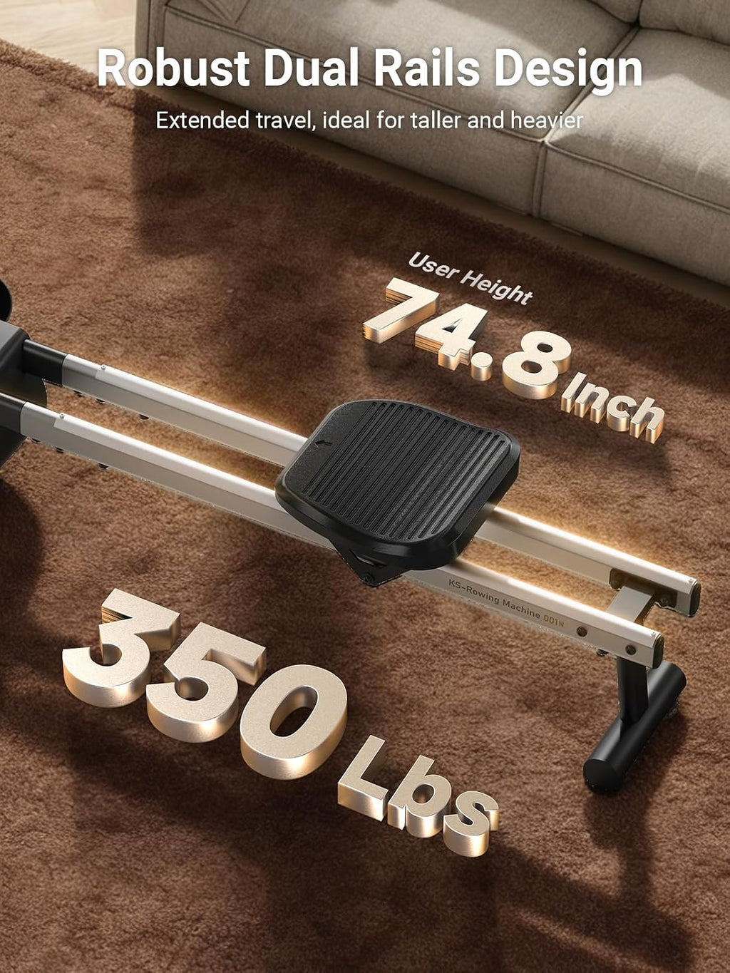 Foldable Adjustable Resistance Home Rower
