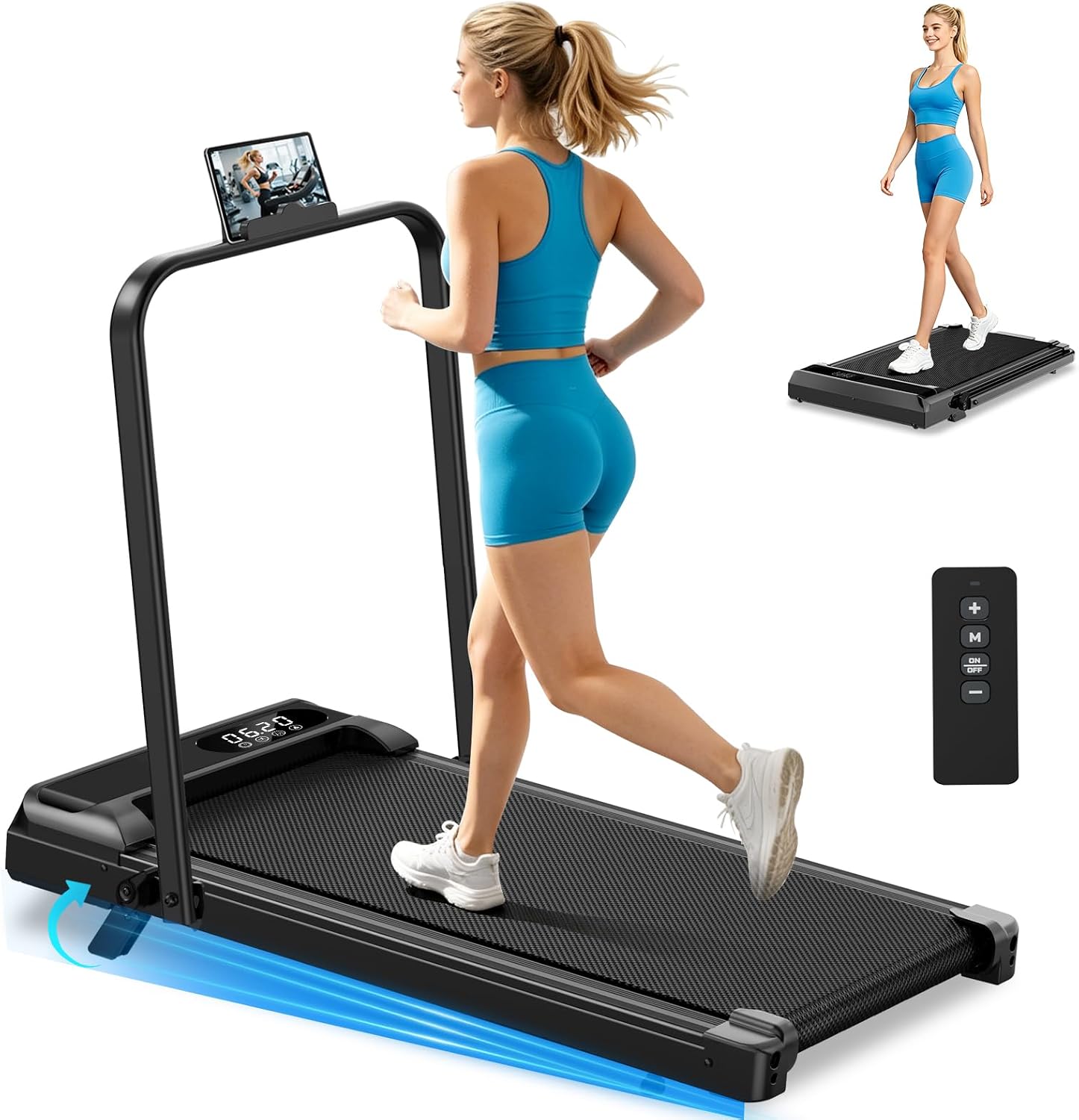 Incline Under Desk Walking Pad Treadmill