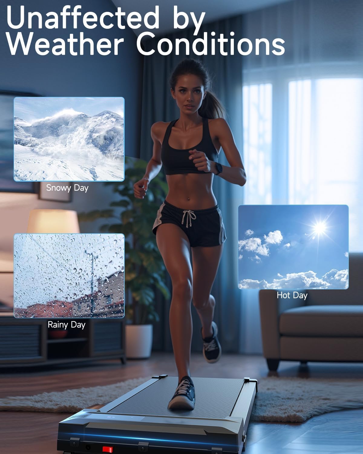 Slim Under Desk Walking Pad Treadmill