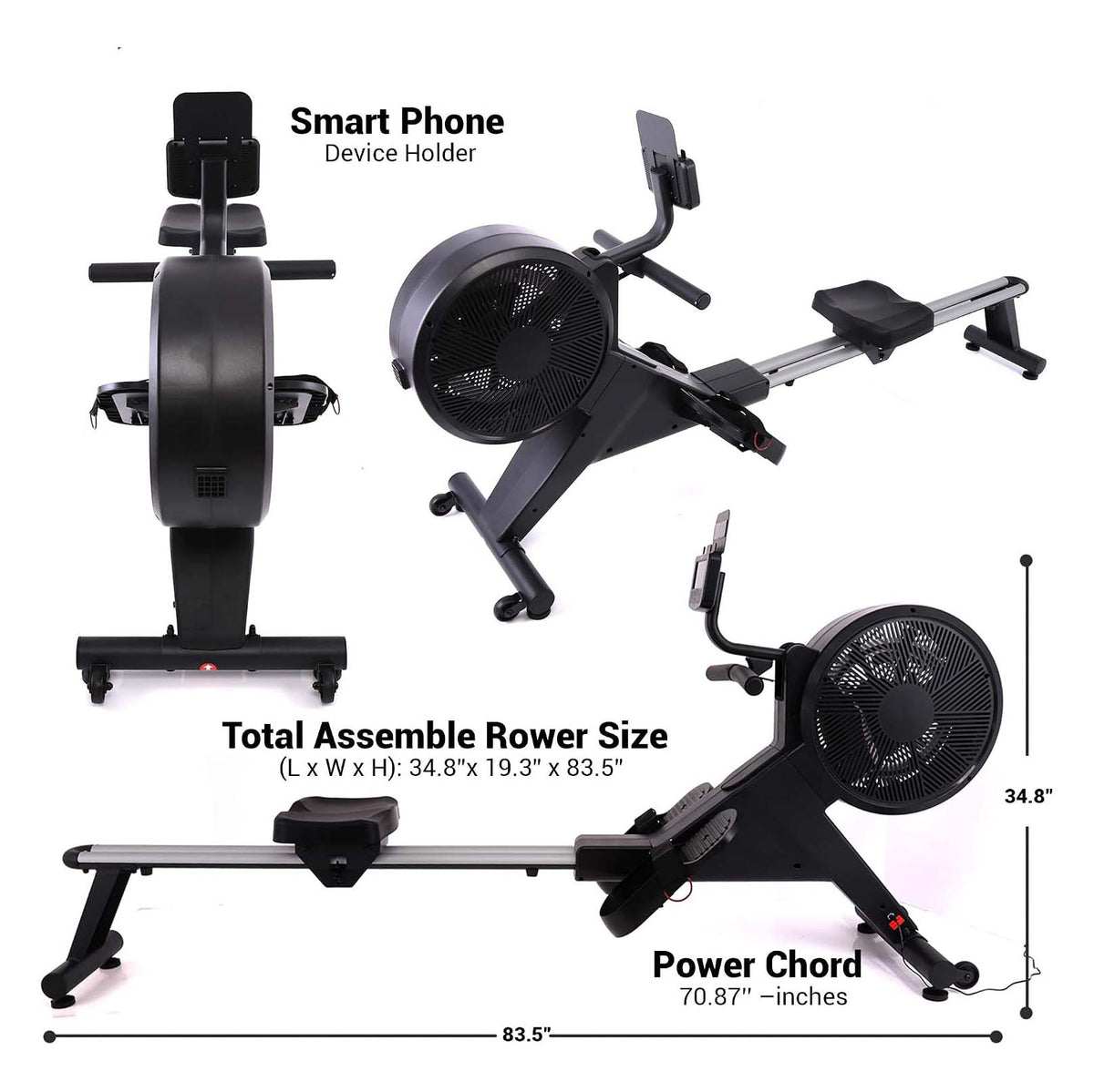 Adjustable Magnetic Smart Rowing Machine