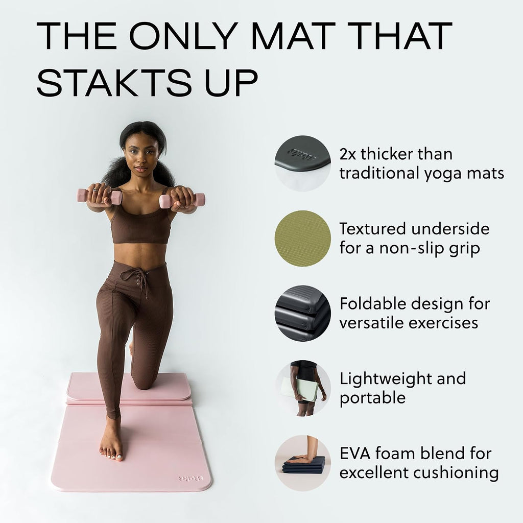 Foldable Non Slip Portable Home Yoga Mat