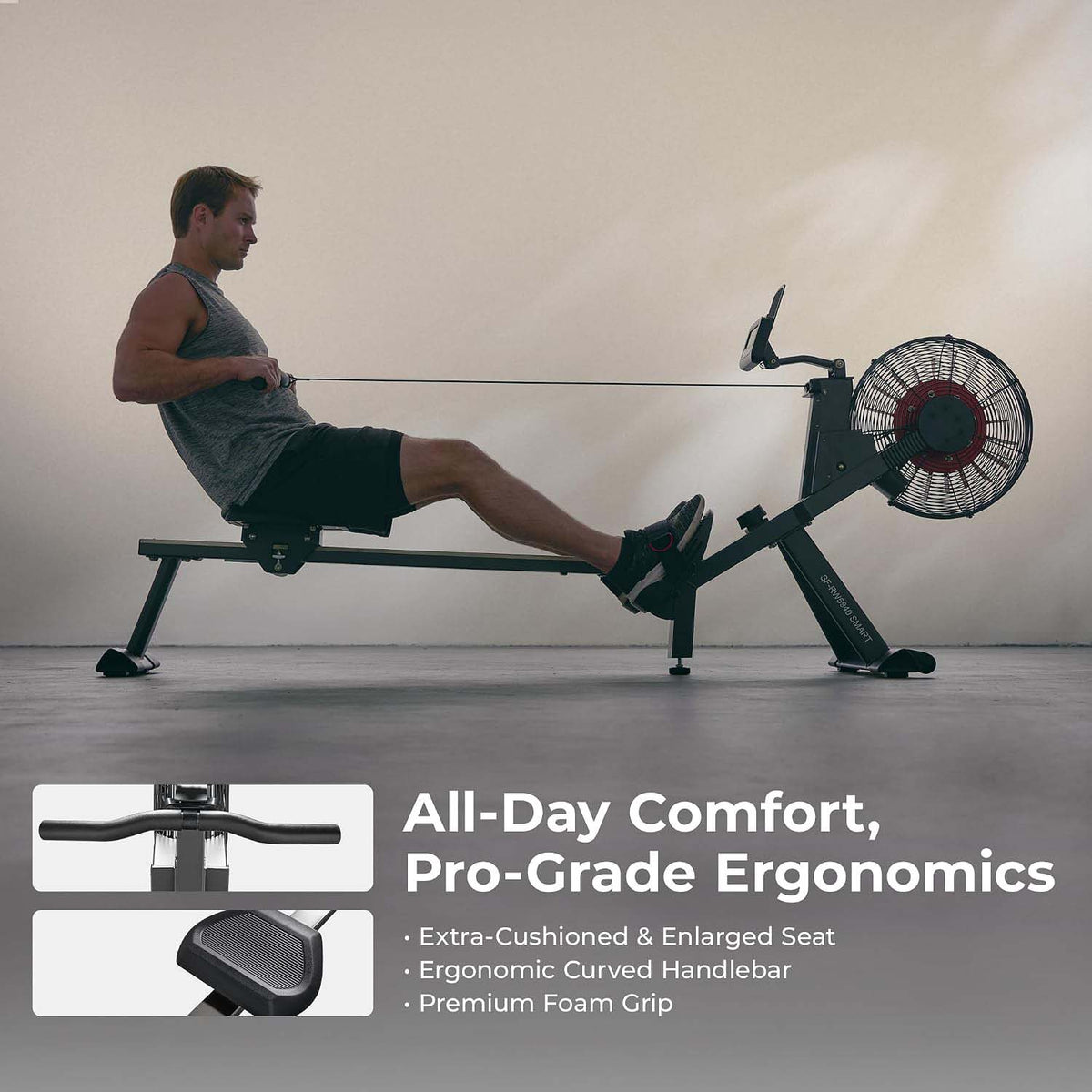 Vertical Storable Air Rowing Machine