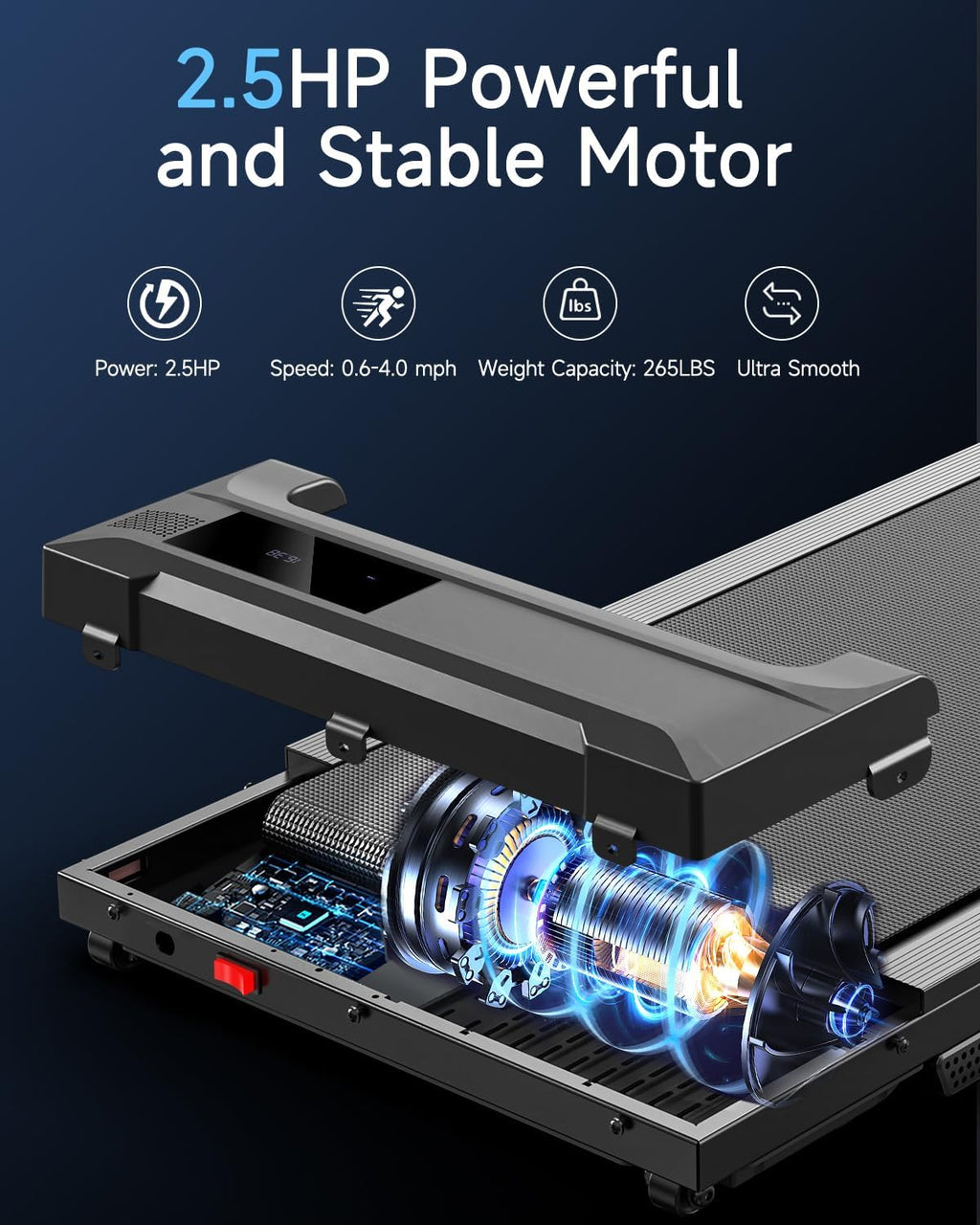 Slim Under Desk Walking Pad Treadmill