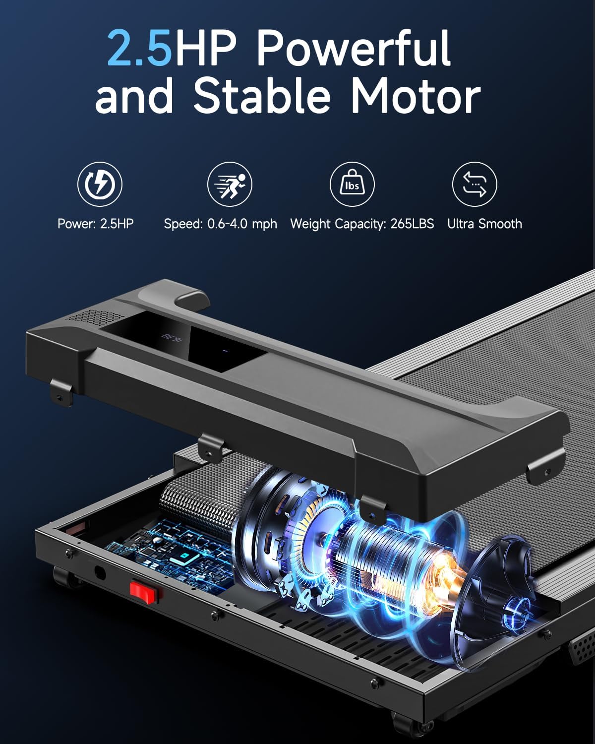 Slim Under Desk Walking Pad Treadmill