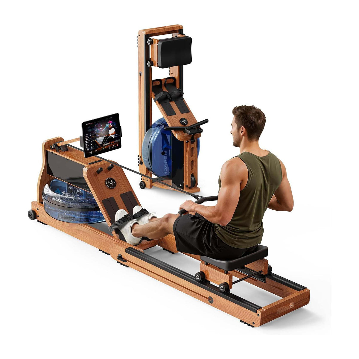 Foldable Wooden Water Electromagnetic Rower
