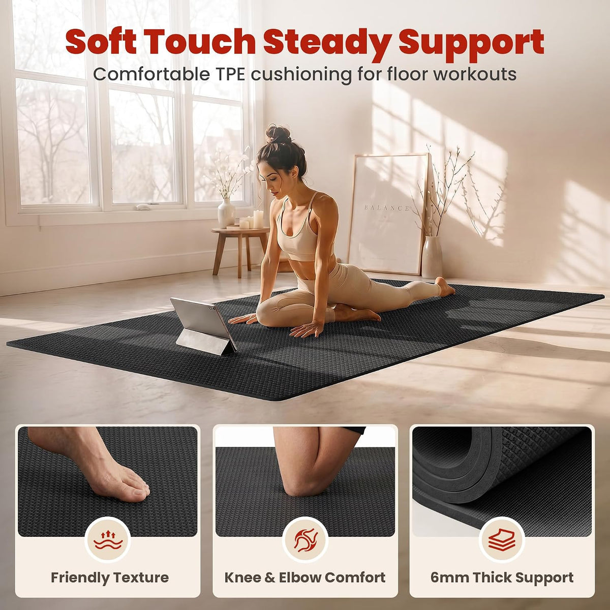 Multi Size Heavy Duty Home Workout Mat