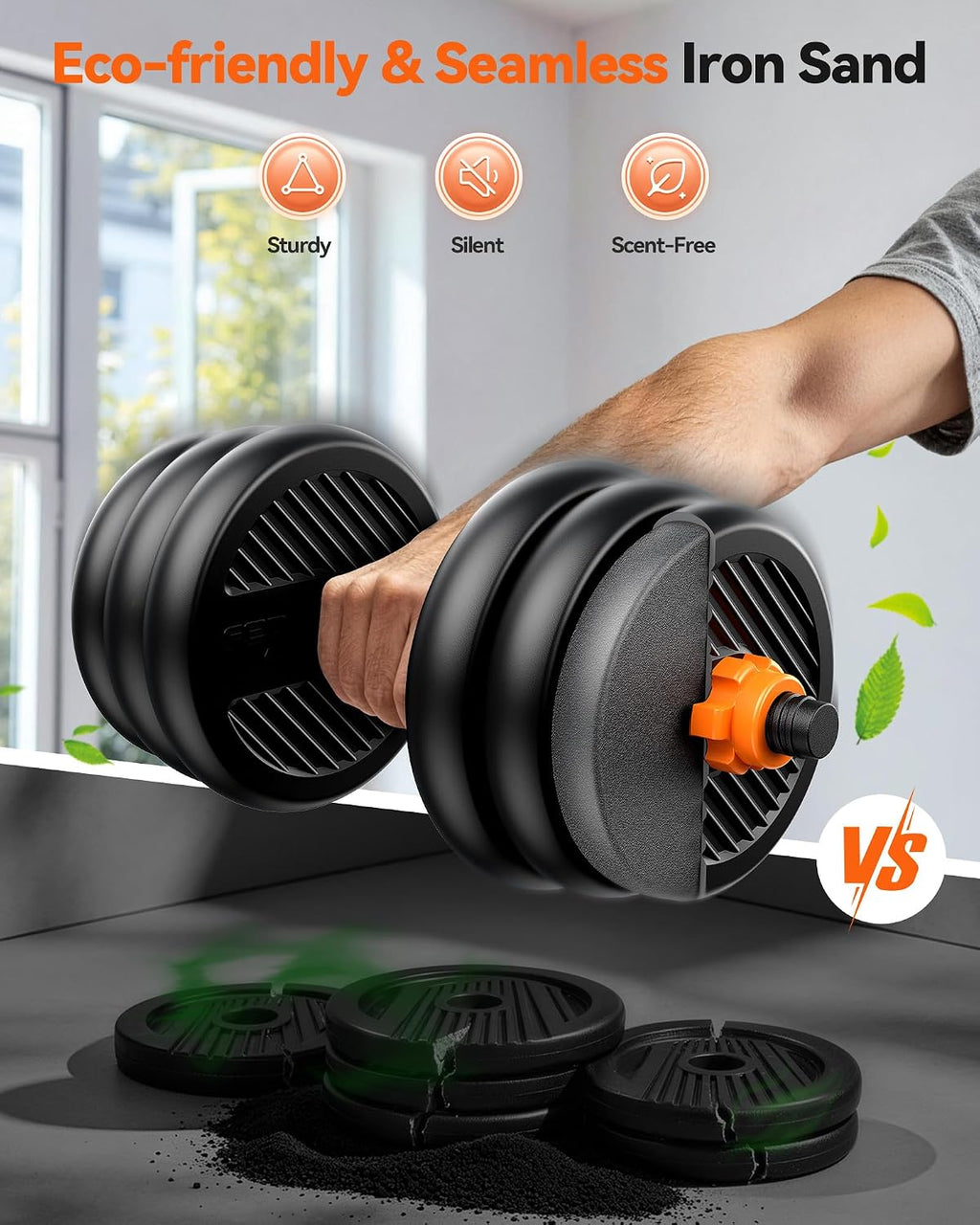 5-in-1 Adjustable Dumbbell Weight Set