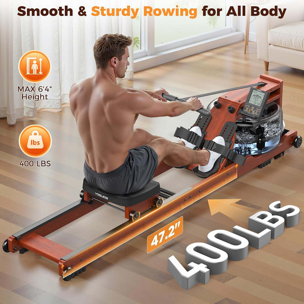 Foldable Wooden Water Tank Home Rower