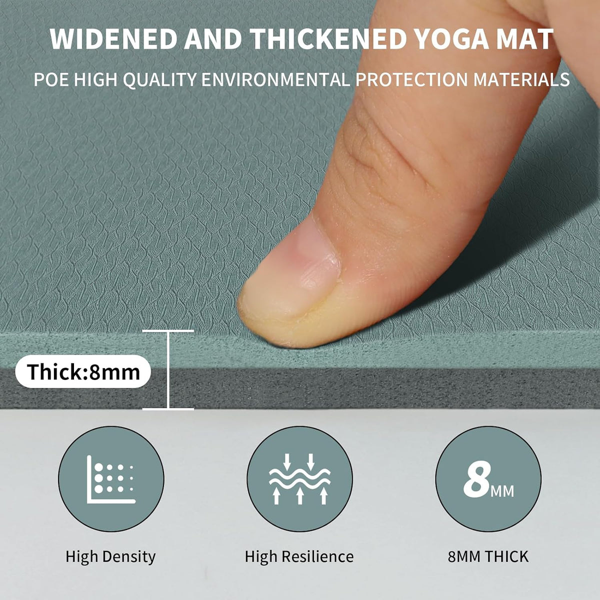 Thick POE Non Slip Extra Large Yoga Mat