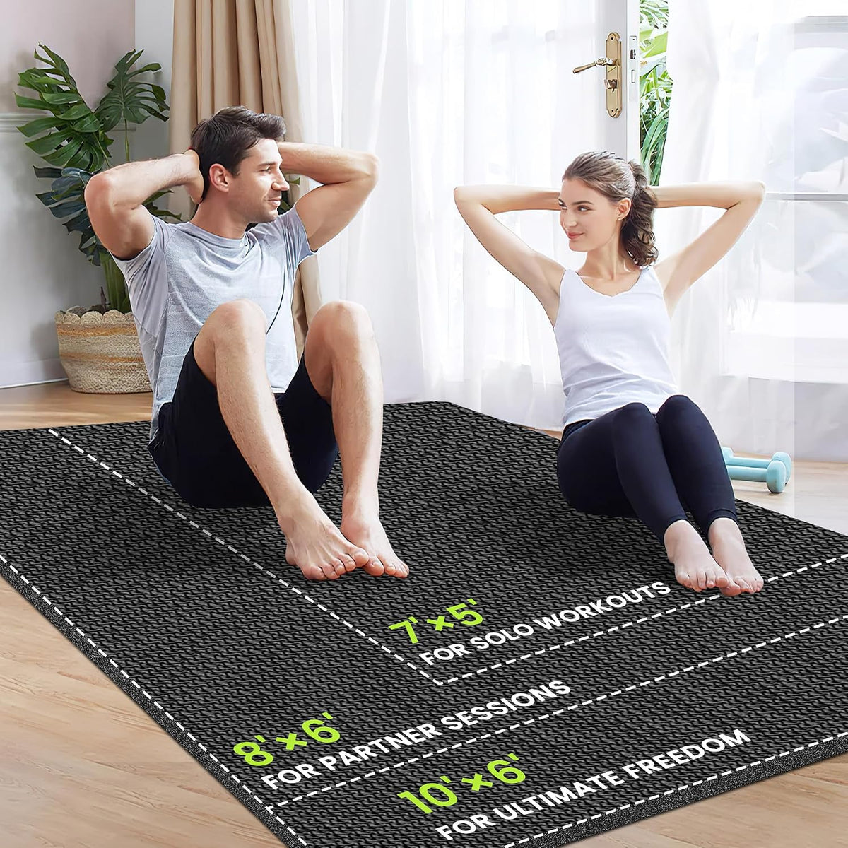 High Density Durable Shoe Friendly Workout Mat