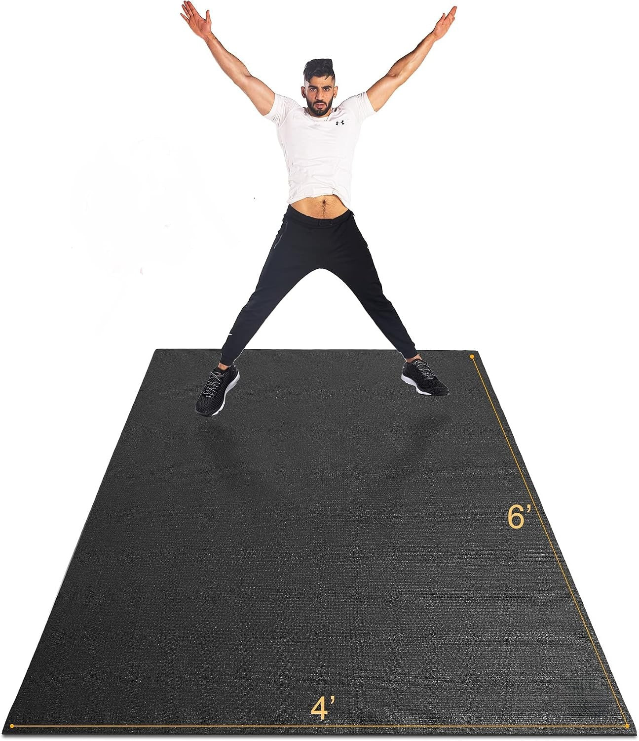 7mm Thick Durable Shoe Friendly Workout Mat