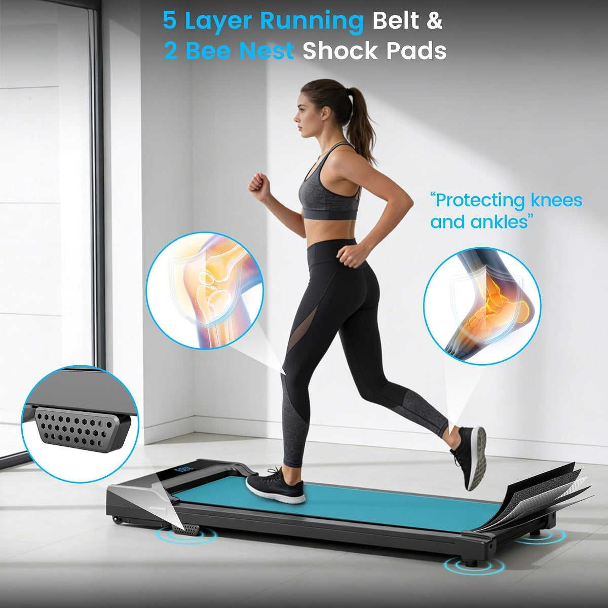 Portable Under Desk Walking Pad Treadmill